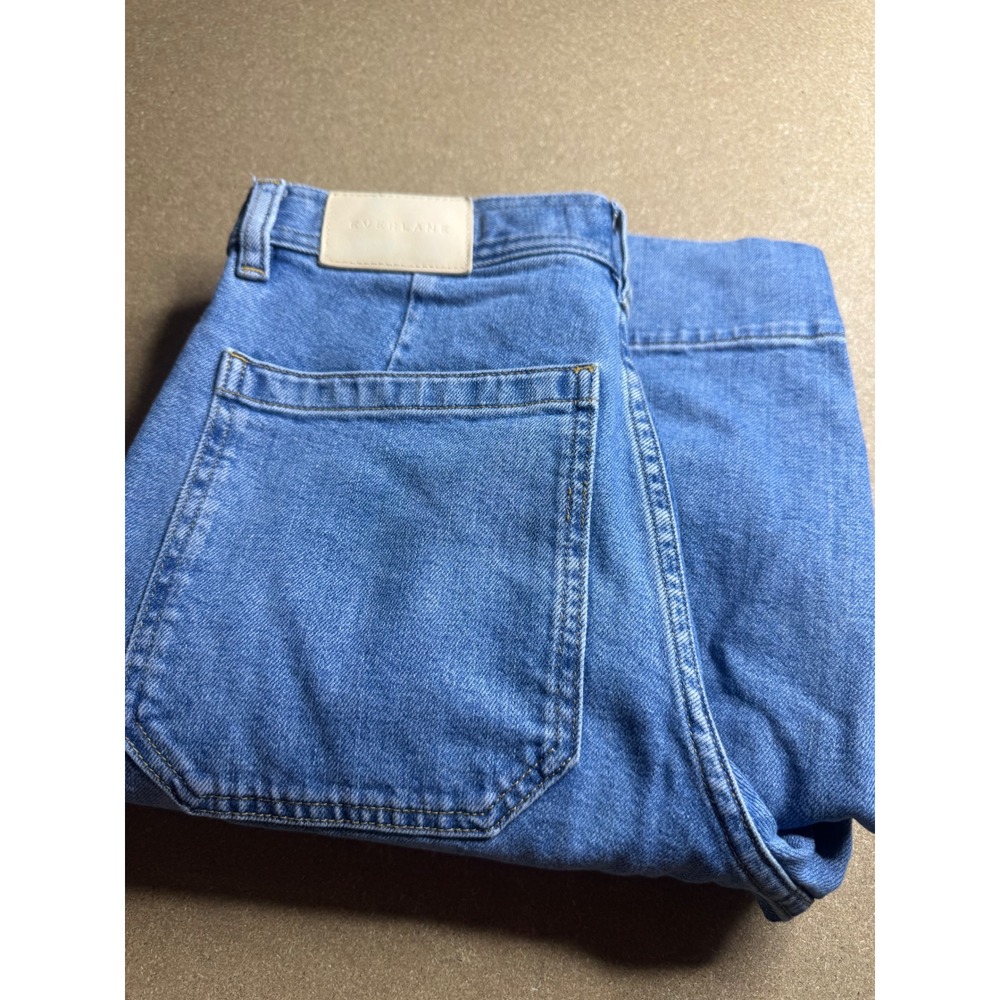 Everlane The Cropped Mariner Jean Blue Wide Leg High Rise Pants Size 26